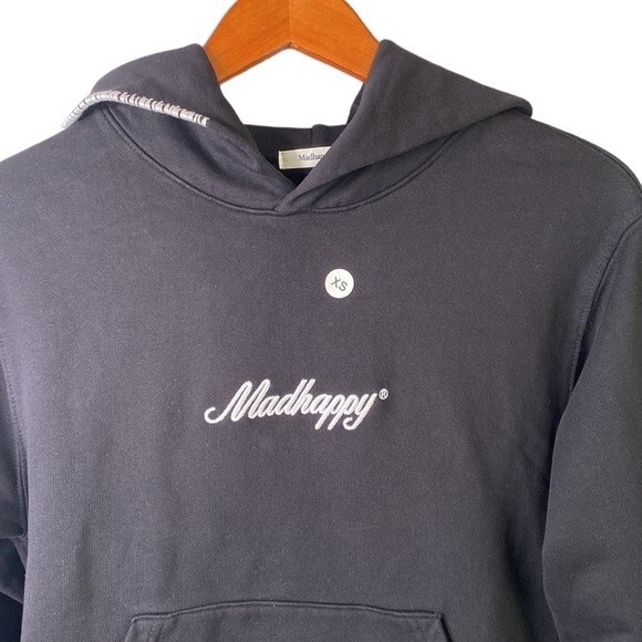 Madhappy New! Classic Universal Crop Hoodie Signature Hood-Stitch Embroidered - Picture 3 of 14